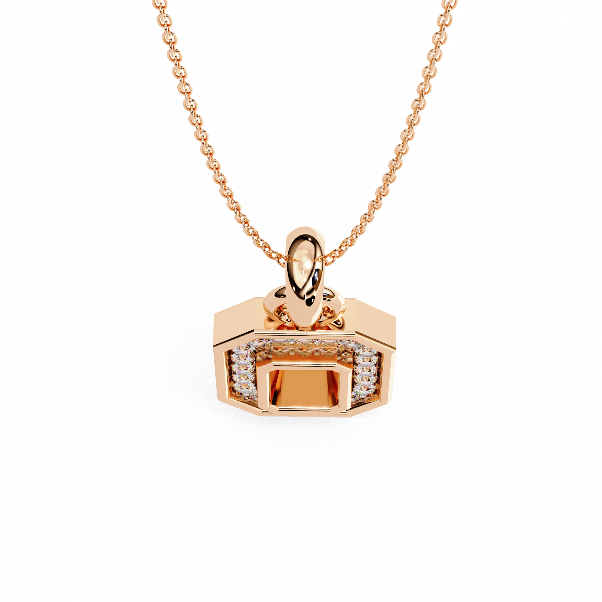 Solitairekart 0.16ct Natural Diamond Pendant-HI Color, VS-SI Clarity